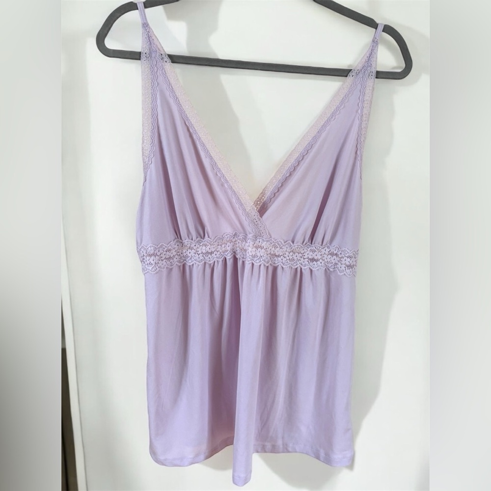 Lavender Lace Trim Babydoll